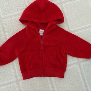 Hanna Andersson Vibrant Red Fleece Jacket